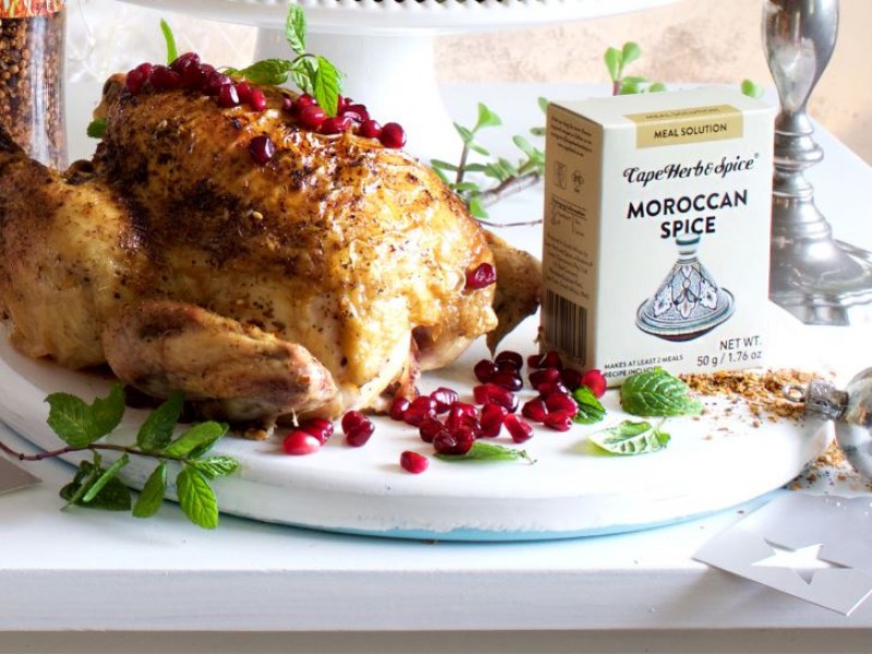 CHRISTMAS MAIN 2 OF 3: MOROCCAN - SPICED ROAST CHICKEN