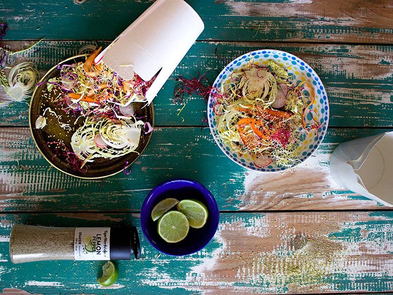 BRAAI DAY #5: CABBAGE, SPROUT & CARROT SLAW WITH HONEY-LIME DRESSING